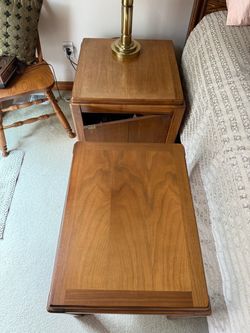 Pair of Wooden Nightstands