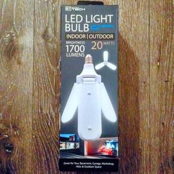 NEW LED light bulb with 3 adjustable panels 
