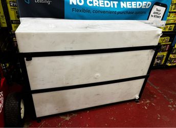 Metal frame & 100 gallon slim water tank