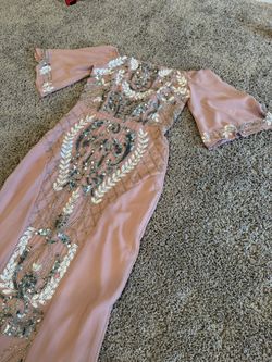 Pink ASOS Dress Embellished 