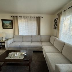 Thomasville Convertible Sleeper Sectional Sofa Set