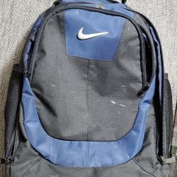 Nike Black & Blue Rolling Wheeled Suitcase Travel Luggage Backpack