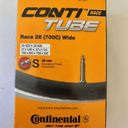 New Continental 28mm Tube With 42mm Stem (Unused)