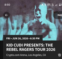 Kid Cudi Rebel Ragers Tour 6/26 Crypto Arena