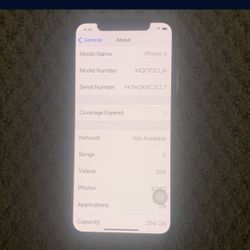 iPhone X 256 Gig 300 OBO