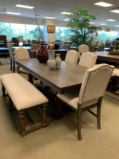 Free, Same Day Delivery, Brand New 5 Piece Brown Dining Room Set, $39 Down Payment