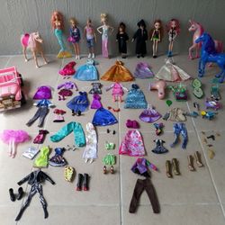 Barbie, Used Toys, Juguetes ( More Than 40 Pieces )