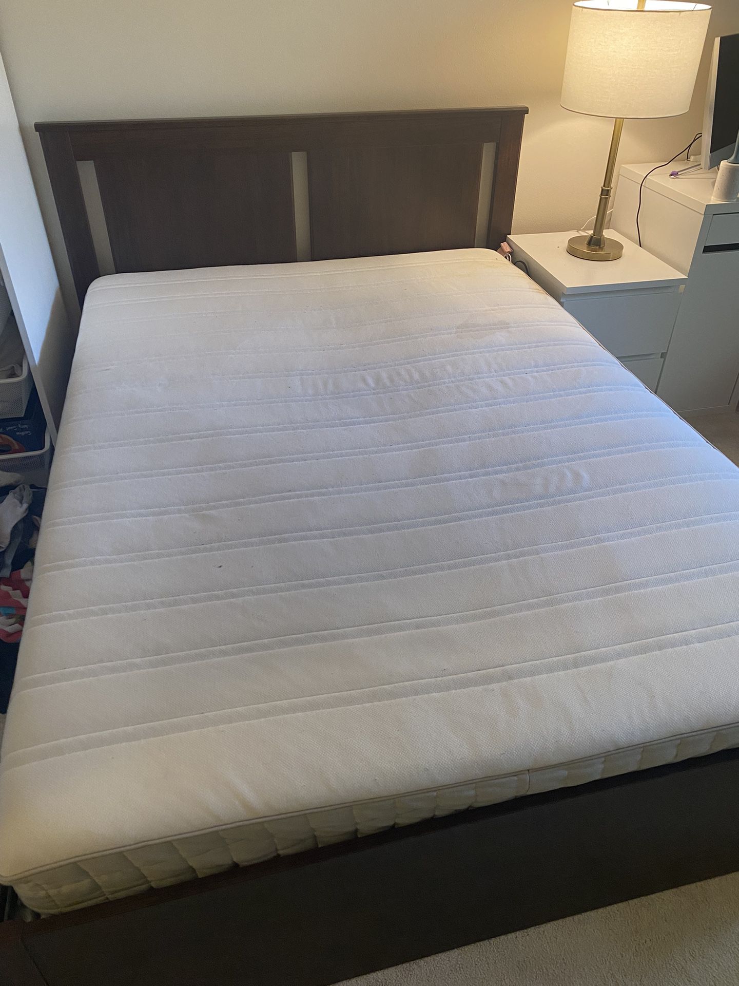 Ikea Full Size Bed frame And Mattress $100-ready for Pickup 
