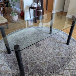 Dania Glass Kitchen Table
