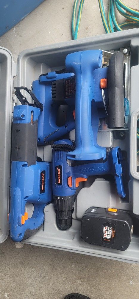 Inventek 18v Cordless Drill Circular Reciprocating Saw