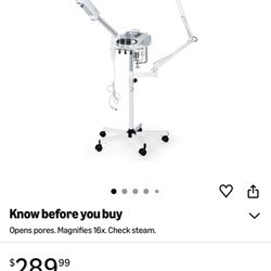 3 in 1 Aromatherapy Facial Steamer,light Therapy And Magnifying  Lamp