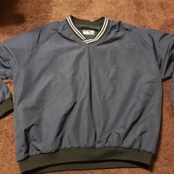 Easton Baseball ⚾️ Pull Over Warm Up Jacket Size XL Adult Dark Blue