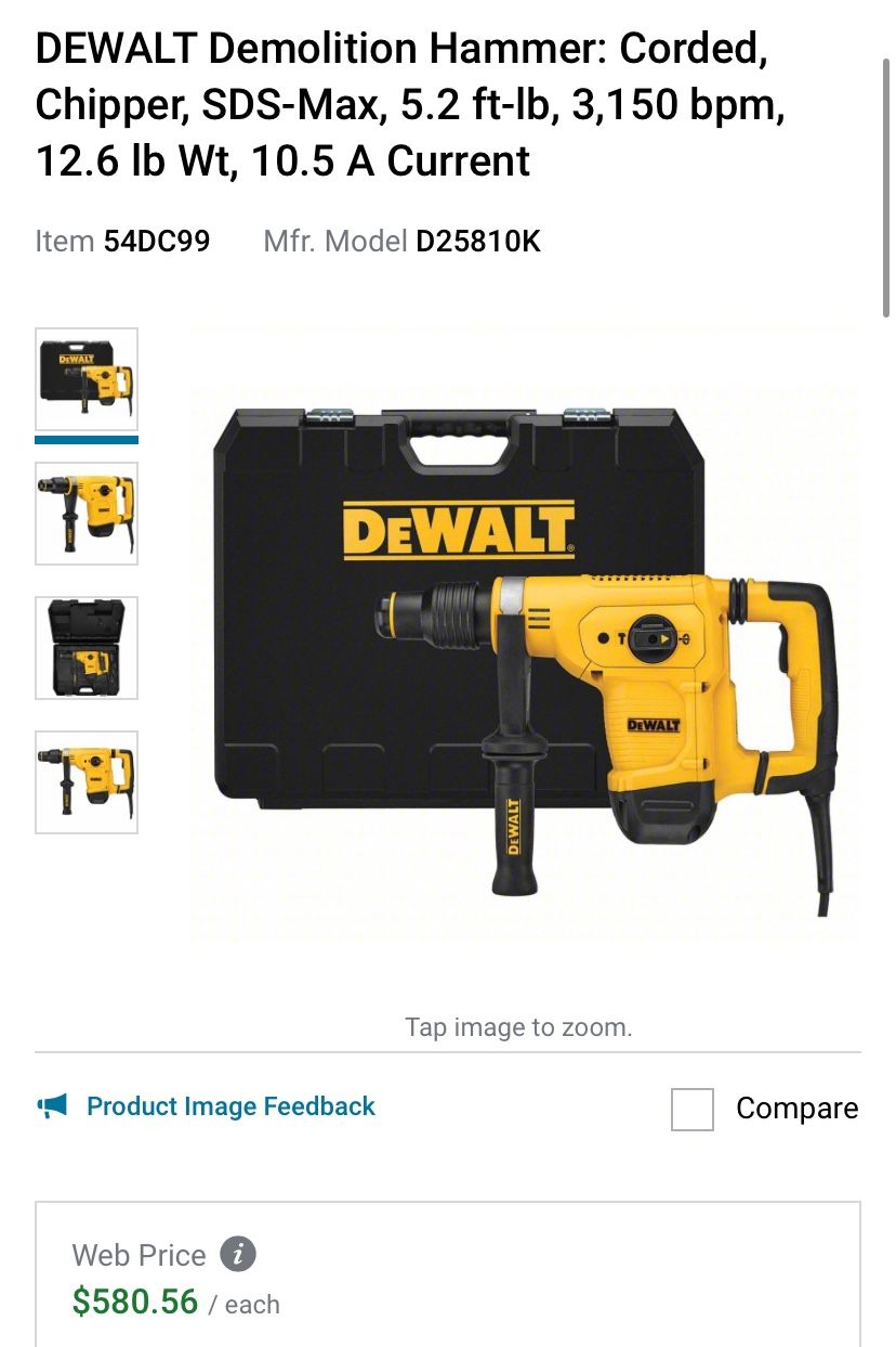 Dewalt rotor hammer