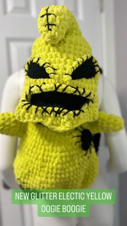 Oogie Boogie themed crochet  backpack