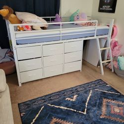 Twin Size Low Loft Bed