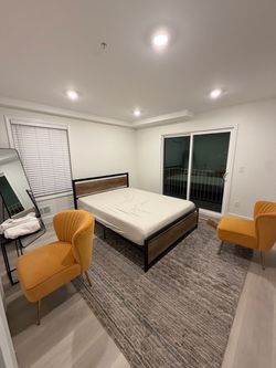 Queen metal bed frame