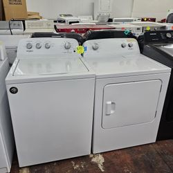 Whirlpool Top Load Washer And Electric Dryer Set White Working Perfectly 4-months Warranty 