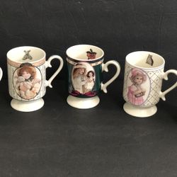 JAN HAGARA SET OF 5 DOLL MUGS B&J Art Designs