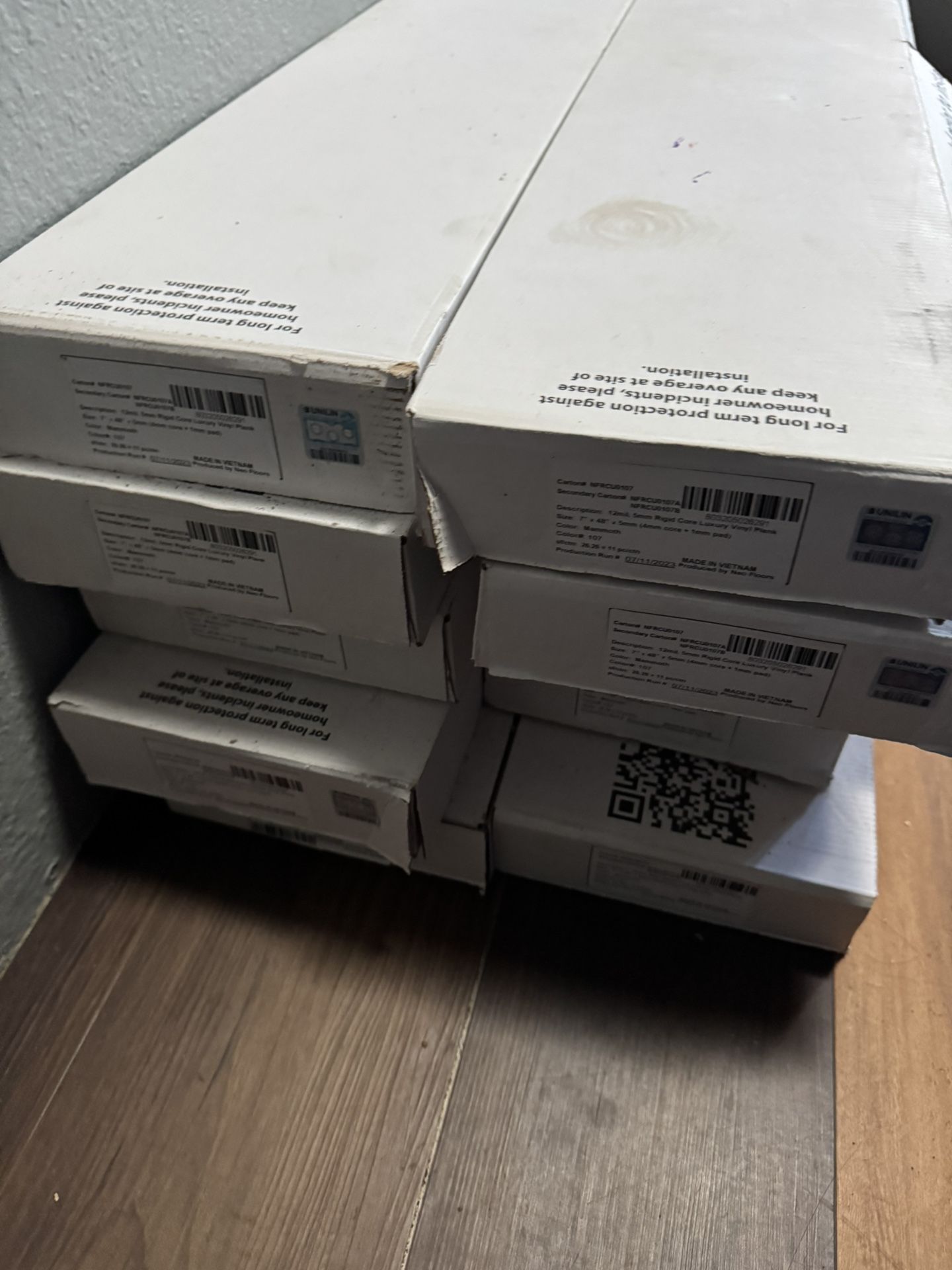 10 Boxes Of New Flooring