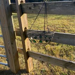 (x14) Metal Hanging Flower Baskets