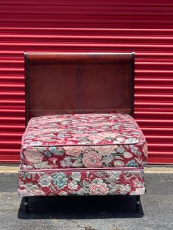 Twin Size Bed with Mattress Set