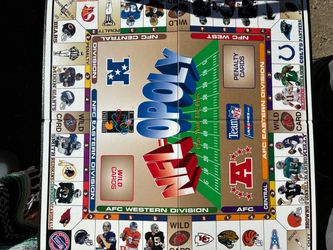 NFL Opoly Board Game Board