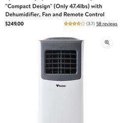 Vhome NPO-10C Portable Air Conditioner New
