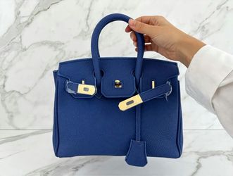 Navy handbag