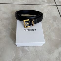 Luxury Women’s Gold YSL Belt