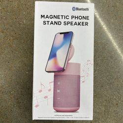 NWT Bluetooth Magnetic Phone Stand Speaker - Pink