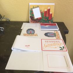 25 Christmas cards , photo holder brand new