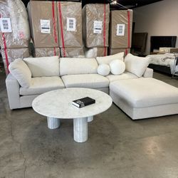 Modular “Cloud” Sectional Couch Sofa Chaise with Ottoman for Living Room-Clearance Warehouse Sale