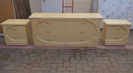 Dresser set - Italian wood