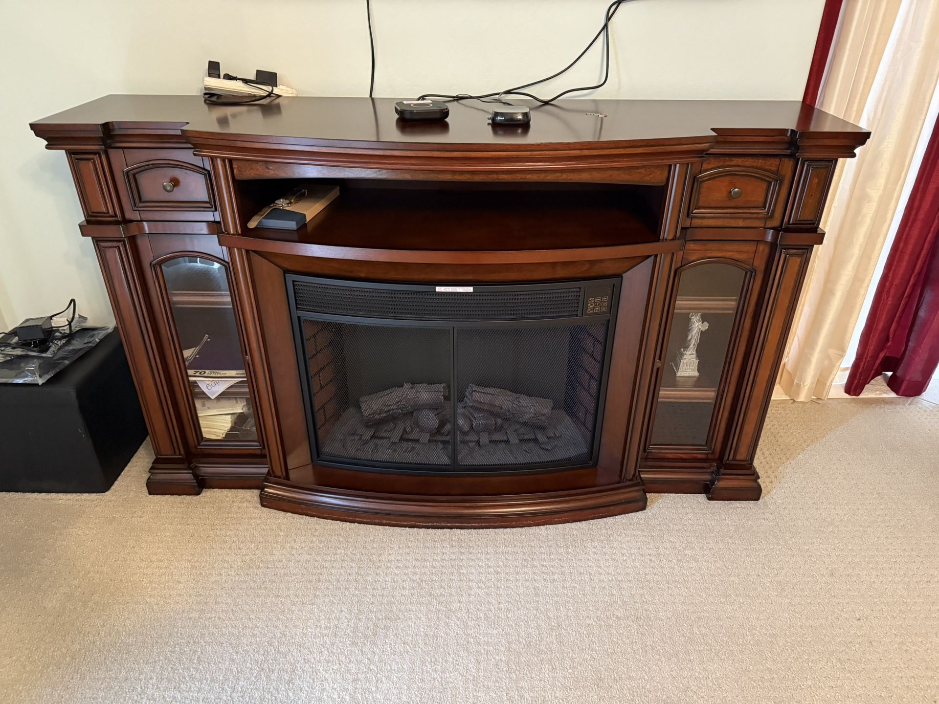 Electric Fireplace Vanity Mantel