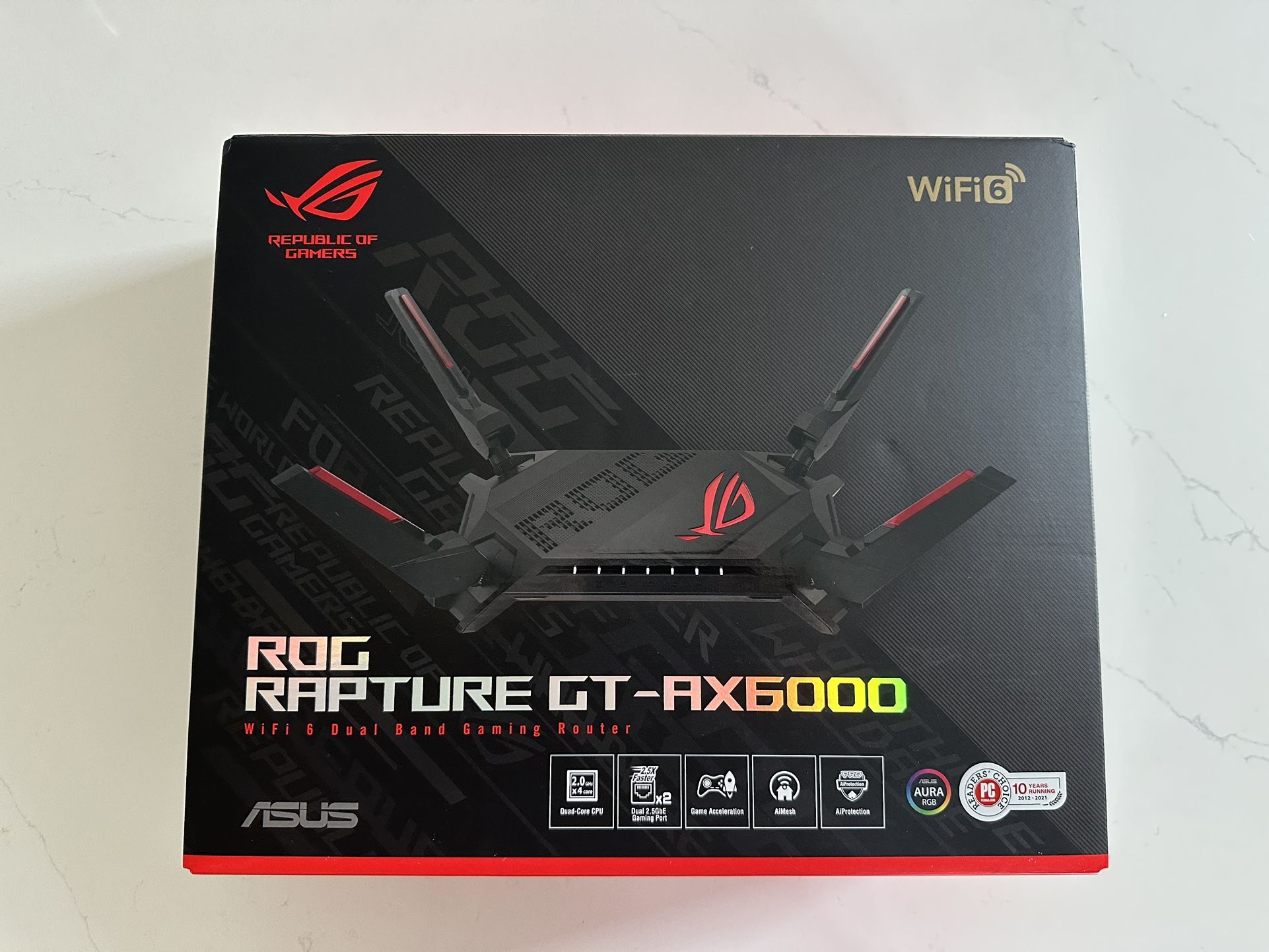 Asus GT-AX6000 Gaming Router – Dual-Band WiFi 6 – Excellent Condition