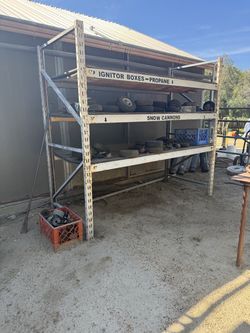 (5) Metal Storage/pallet racks