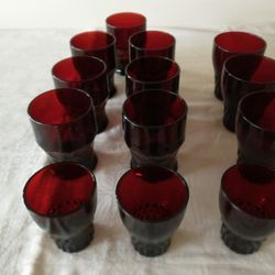 Vintage Ruby Glasses