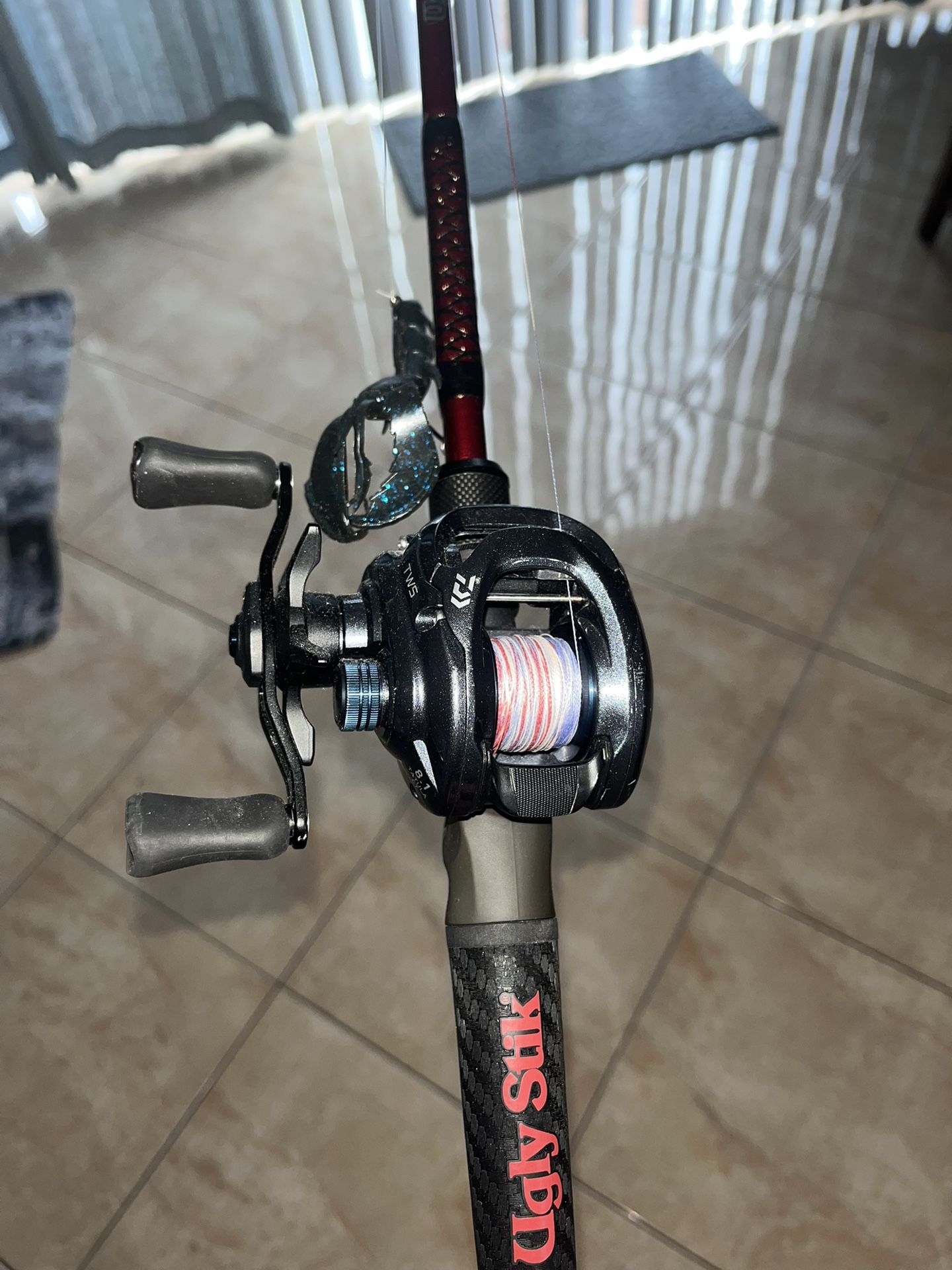 Fishing Rod: reel - diawa tatula  ct and  rod - carbon ugly stick