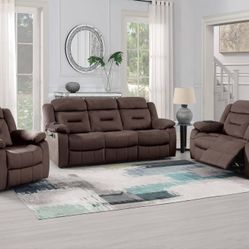 New 3 Piece Recliner Couch Set / Free Delivery 
