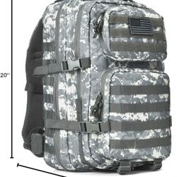 REEBOW GEAR Military Tactical Backpack Large Army 3 Day Assault Pack Molle Bag Backpacks (ACU Camo)