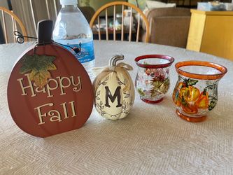 Fall Harvest Decor Set of 4 Pieces