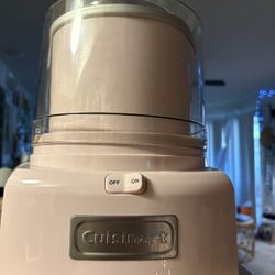 Baby Pink Cuisinart Ice Cream Maker