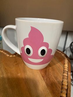 Pink Poop Emoji Ceramic Coffee Mug