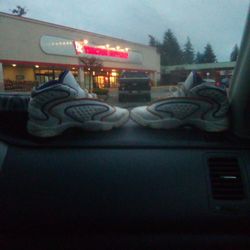 Nike Women's Air Jordan OG in the "Suns" colorway. 