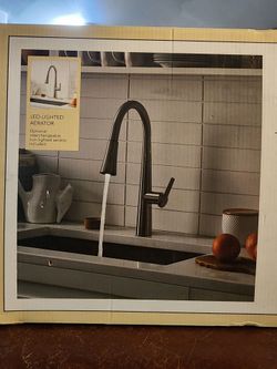 Pull-Down Kitchen Faucet with LED Light