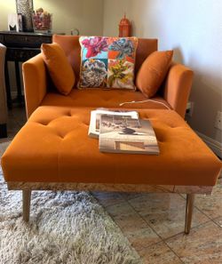 Lounge Sofa Chair (Orange)