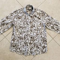  Women’s Liz Claiborne Hawaiian Floral Shirt