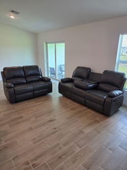 Sofa y loveseat (2)Reclinable Manual