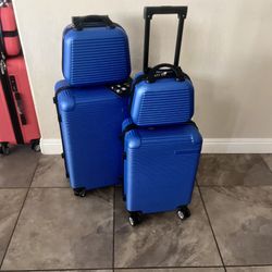💙✨ Brand New Royal Blue 4-Piece Luggage Set – ONLY $60 ✨💙  📍 Pickup Location: s. Durango & 215 near IKEA  Modern royal blue luggage set with a clea