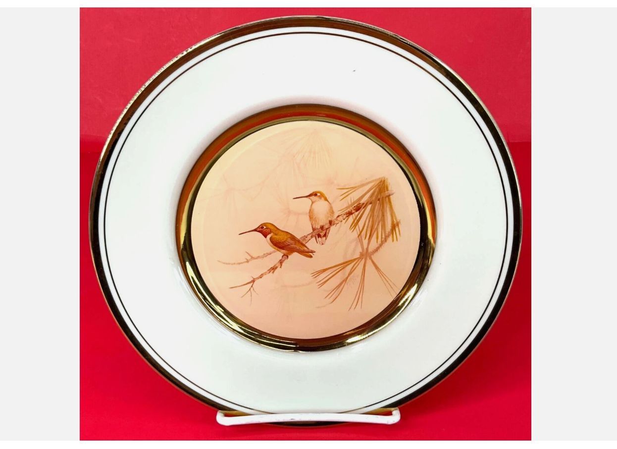 Vintage 86' Broad Tailed Hummingbird Collector's Plate